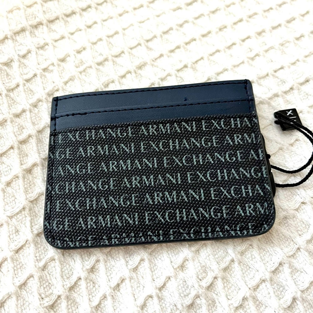 Armani Exchange All Over Logo Card Holder NWT - Picture 2 of 6